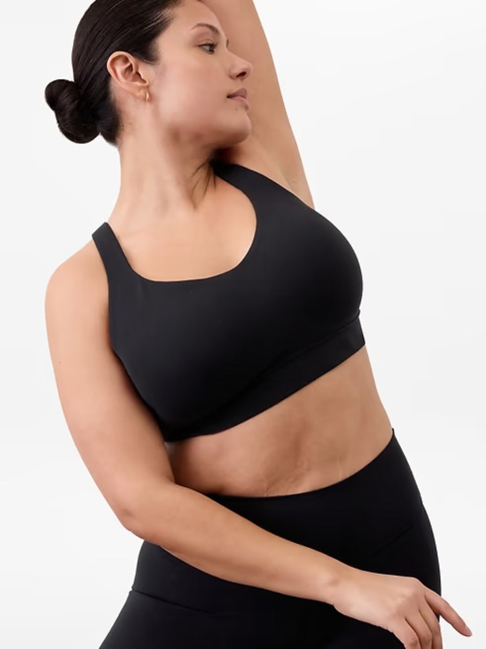Athleta Perfect Form Black Supportive Sports Bra (D-DD)